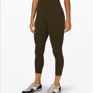 Lululemon Align High-Rise Crop Dark Olive